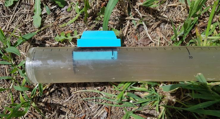 Water clarity testing for environmental monitoring